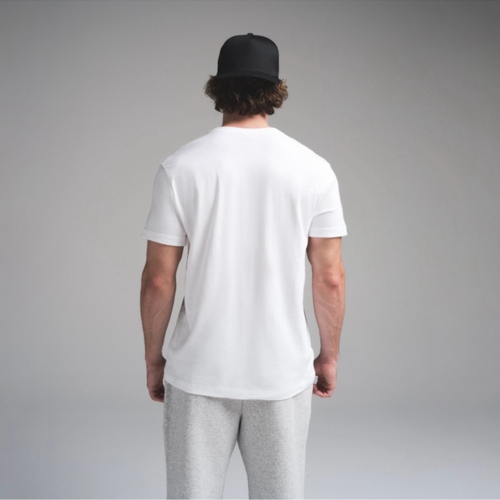 NWT- SKIMS B2 cotton MENS CLASSIC T-SHIRT, chalk, L - Picture 2 of 4